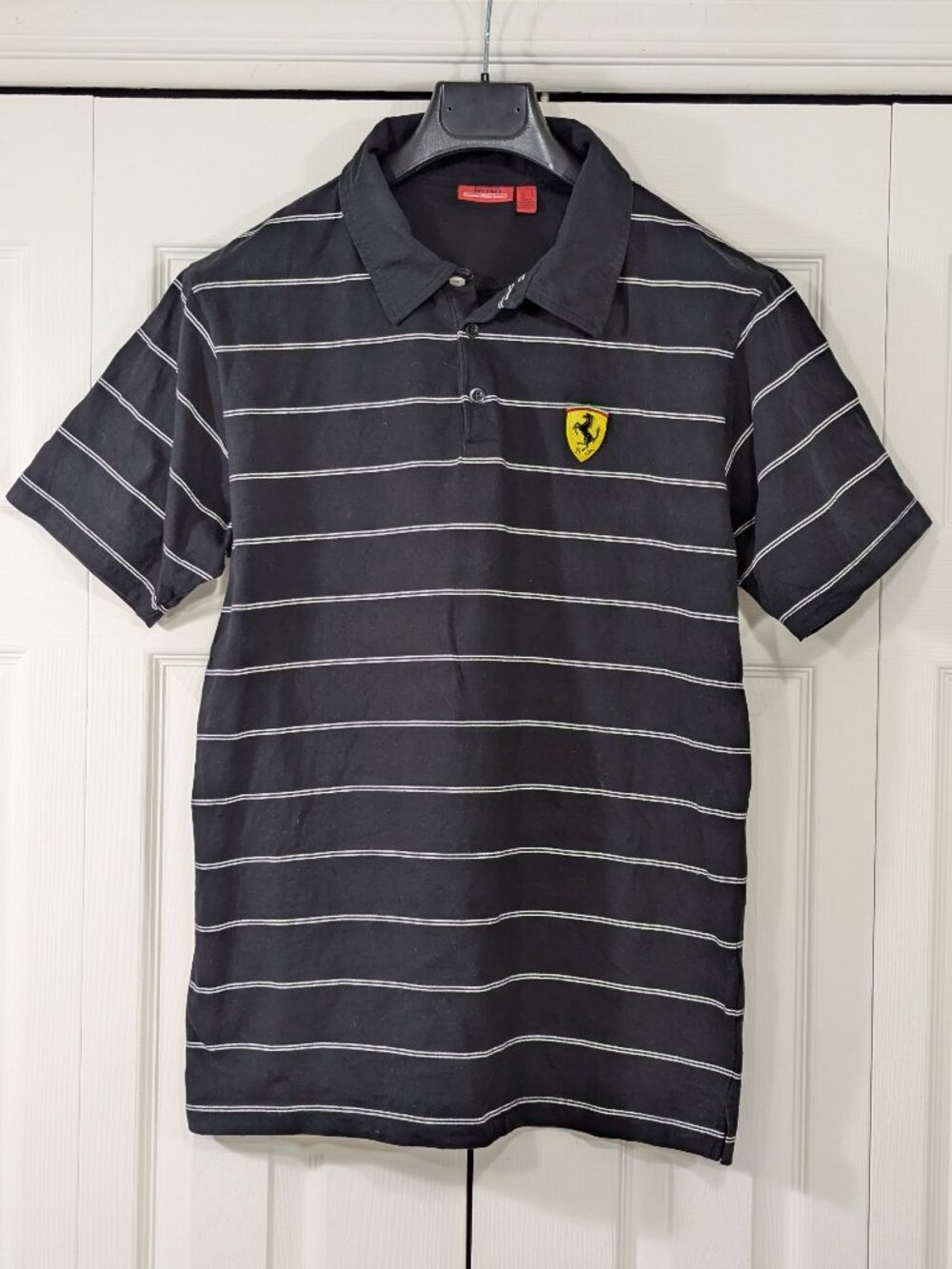 Scuderia Ferrari F1 Racing Black Polo Shirt